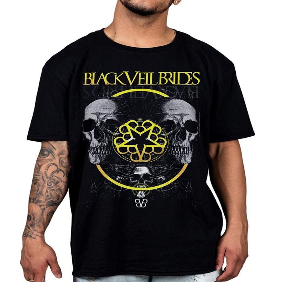 Mens Black Veil Brides Grey Skull T-Shirt Unisex We Stitch These Wounds Fallen Angels Tshirts Fashion Summer Tops Tee