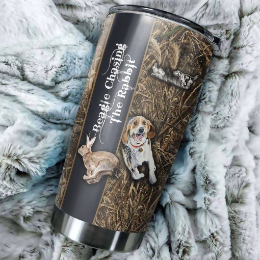 Beagle Chasing The Rabbit Stainless Steel Tumbler, Gifts For Grandma, Birthday Present Ideas, Gift Ideas For Dad, Gift Ideas For Mom