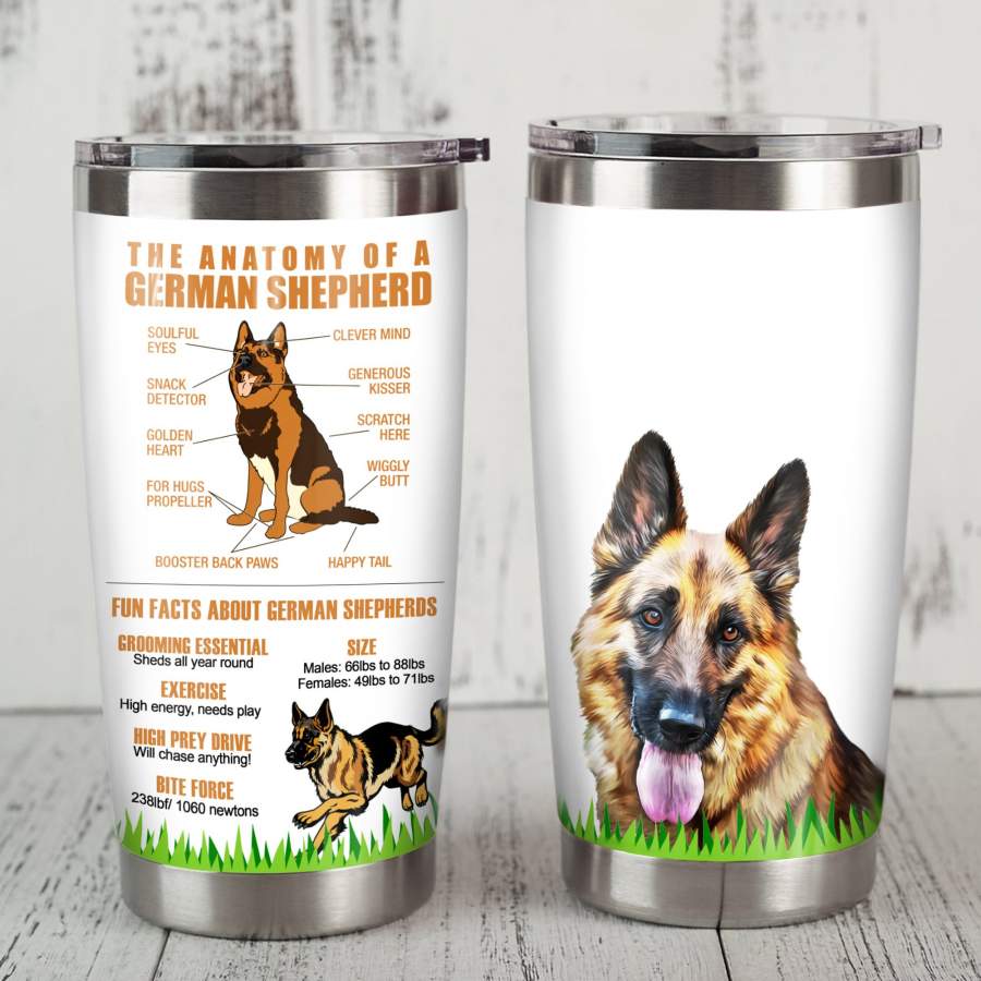 German Shepherd Steel Tumbler JR3001 87O60