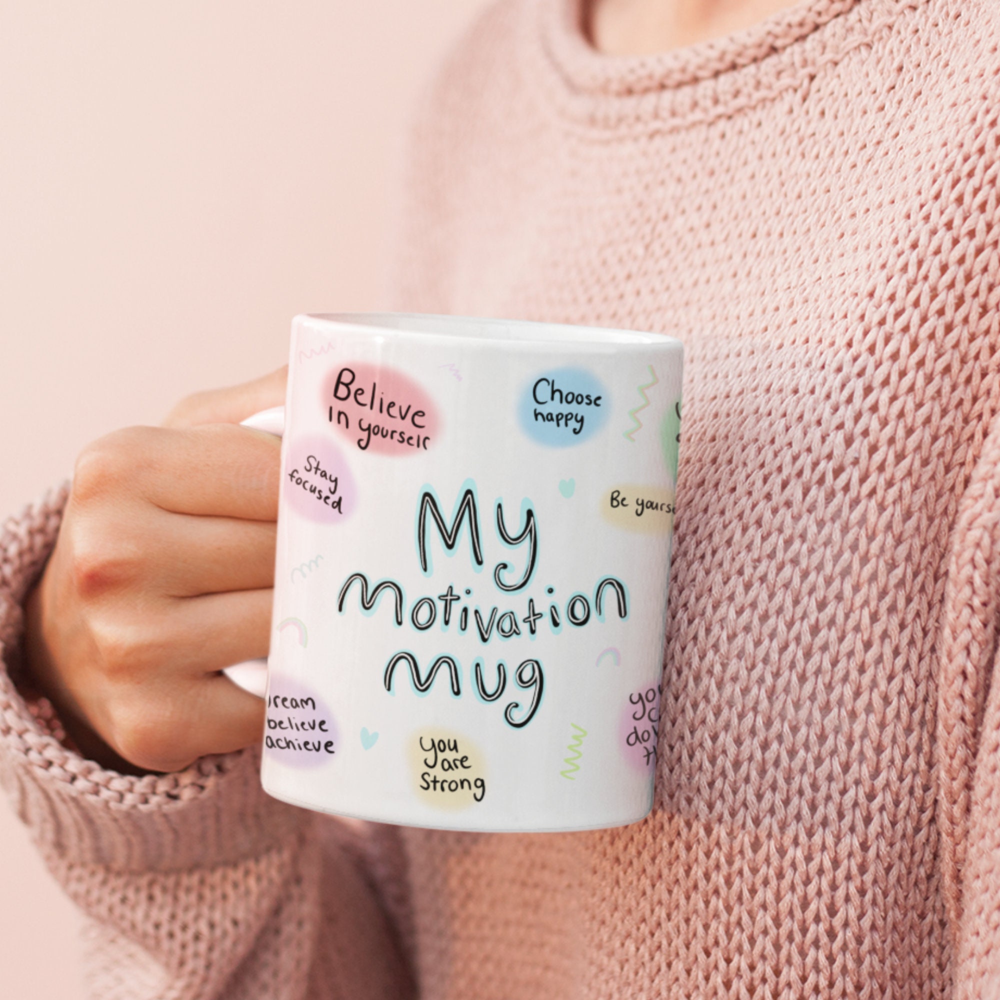 Motivation Mug, Job Promotion Gift For Women, Uplifting Mug, Motivational Gift For Women, Mug For Her, New Job Mug, Confidence Boost, Exams