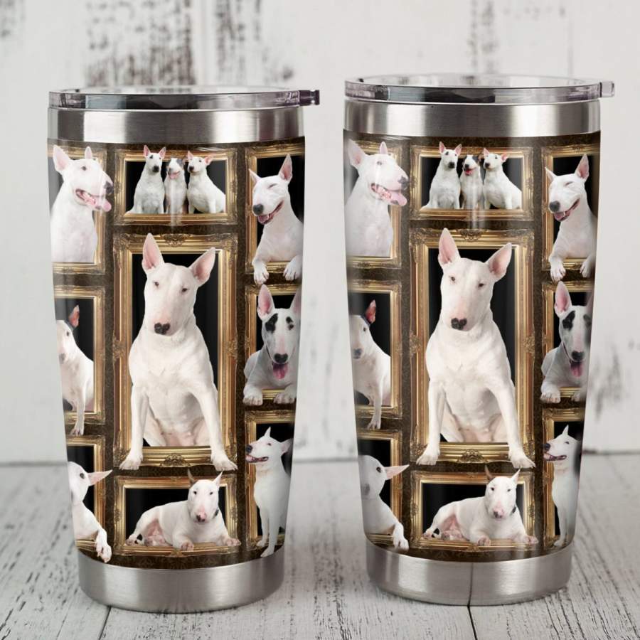 Bull Terrier Full Stainless Steel Insulated Tumbler Cups