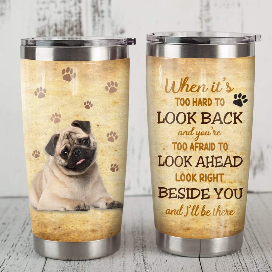 Pug Dog Steel Tumbler FB0507 78O57