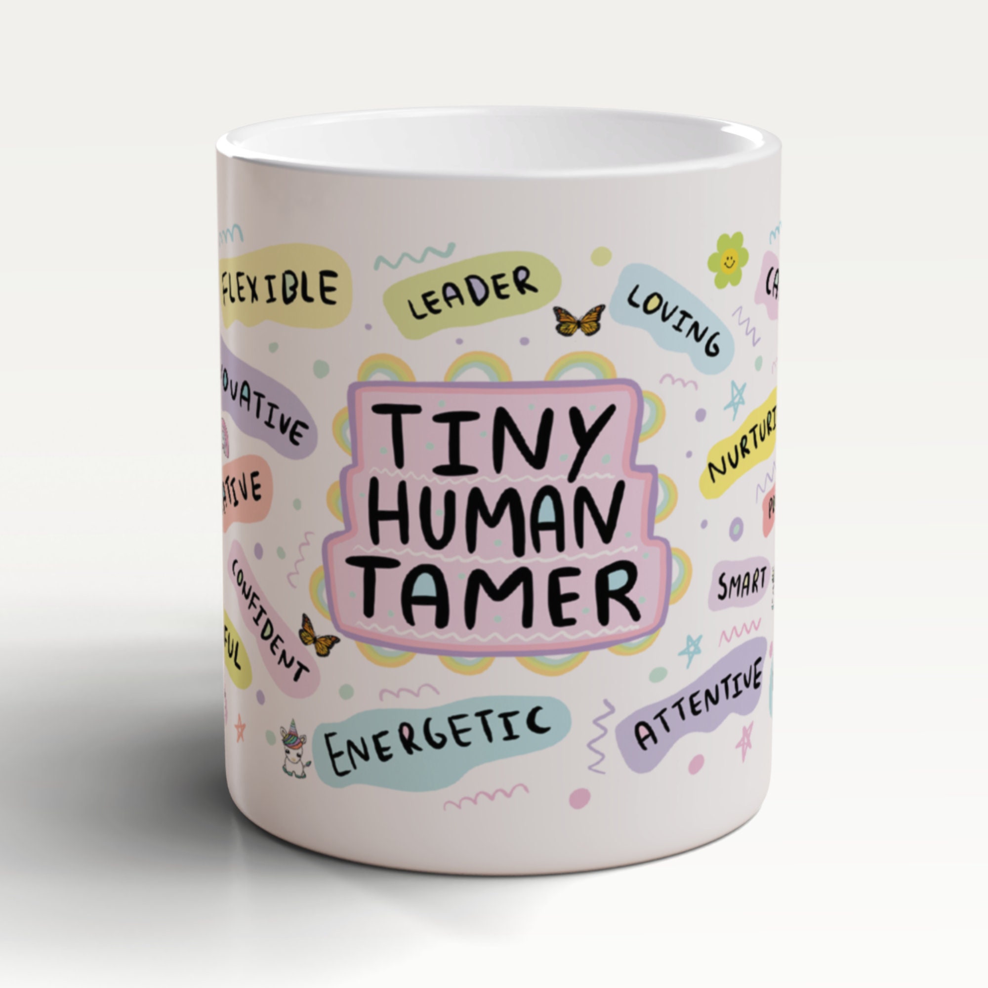 Tiny Human Tamer Mug, New Parent Mug, New Parent Gift, Childminder Mug, Childminder Gift, Nursery Teacher Gift, Teacher Mug, Childcare Mug