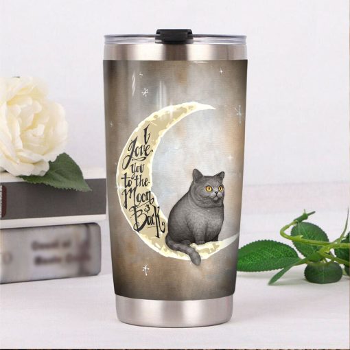 British Shorthair Cat Steel Tumbler, Gift For Girlfriend, 80Th Birthday Gift Ideas, Gift For Mother, Gifts To Grandpa, Gift For Sister