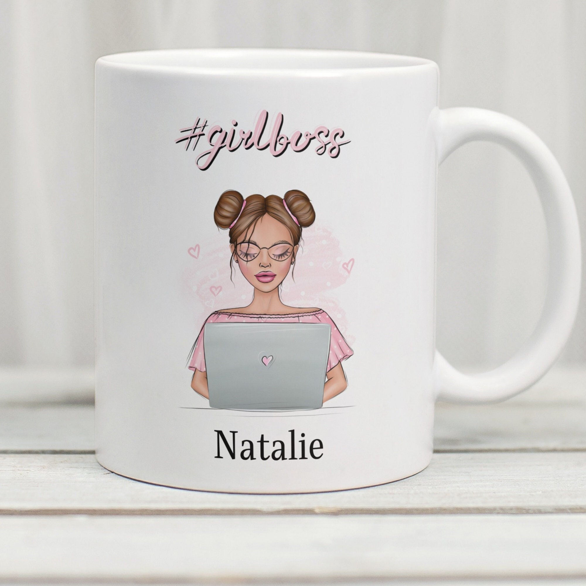 Personalised Girl Boss Mug, Personalised Boss Babe Mug, Female Business Owner Gift, Goal Getter Mug, Female Entrepreneur Gift, Boss Girl