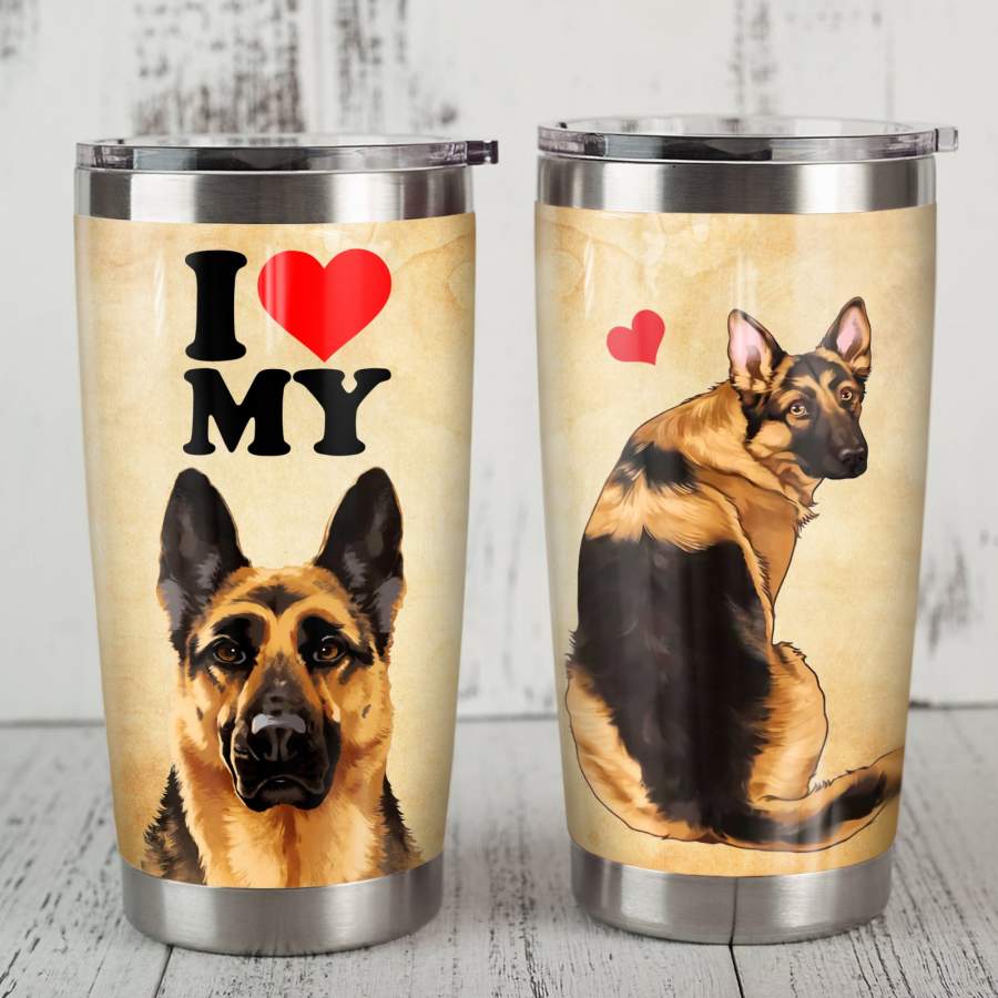 German Shepherd Dog Steel Tumbler JR2106 81O60