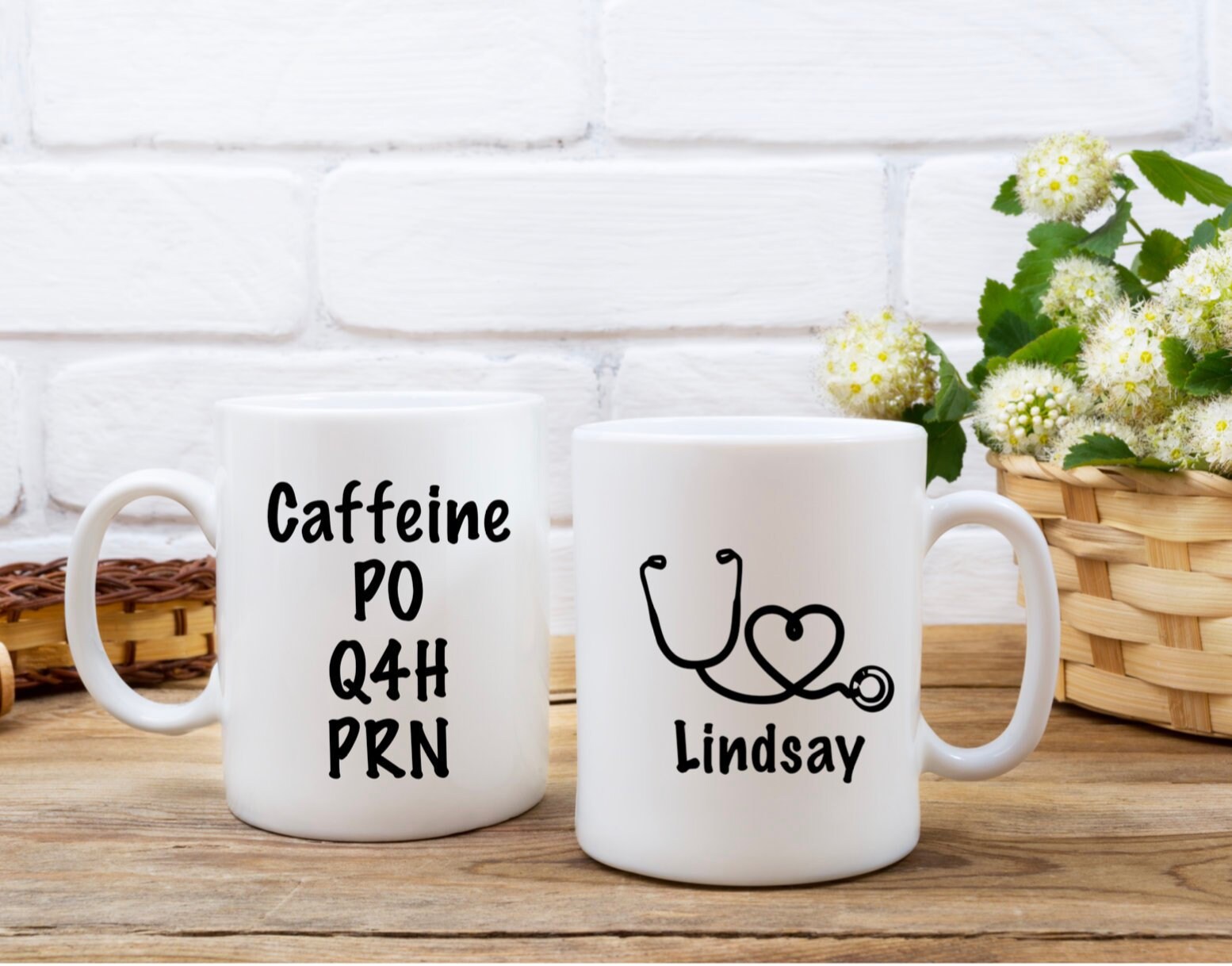 Nurse coffee cup mug PO Q4H PRN Nursing School gift Nurse graduation gift Caffeine every 4 hours as needed Nurse gift Medical Doctor gift