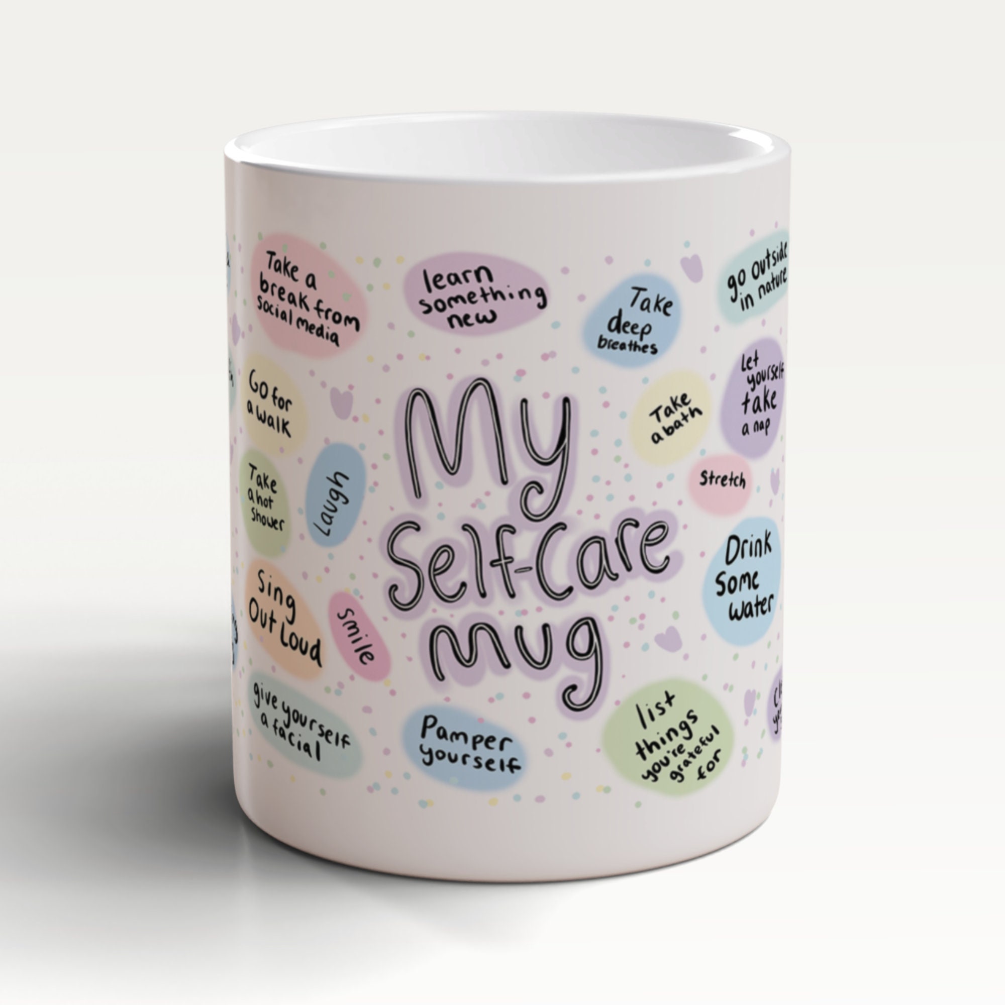 My Self Care Mug, Self Care Cup, Positive Affirmations Mug, Affirmations Gift, Self Care Gifts