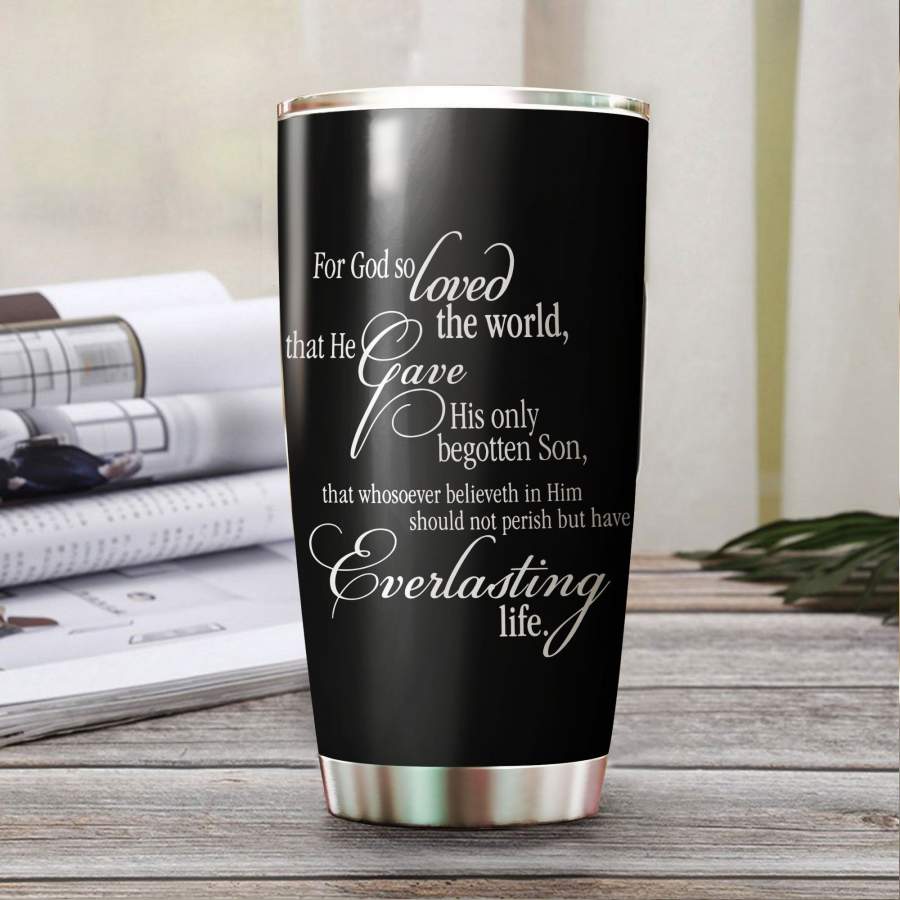 [Tumbler] John 3:16 True Love Stainless Steel-906