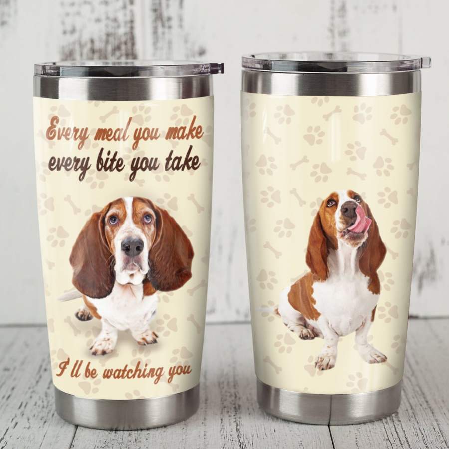 Basset Hound Dog Steel Tumbler MR0703 68O43