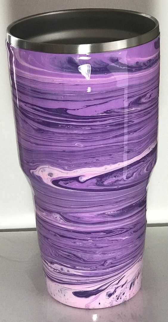 Acrylic Pour Tumbler Tumbler