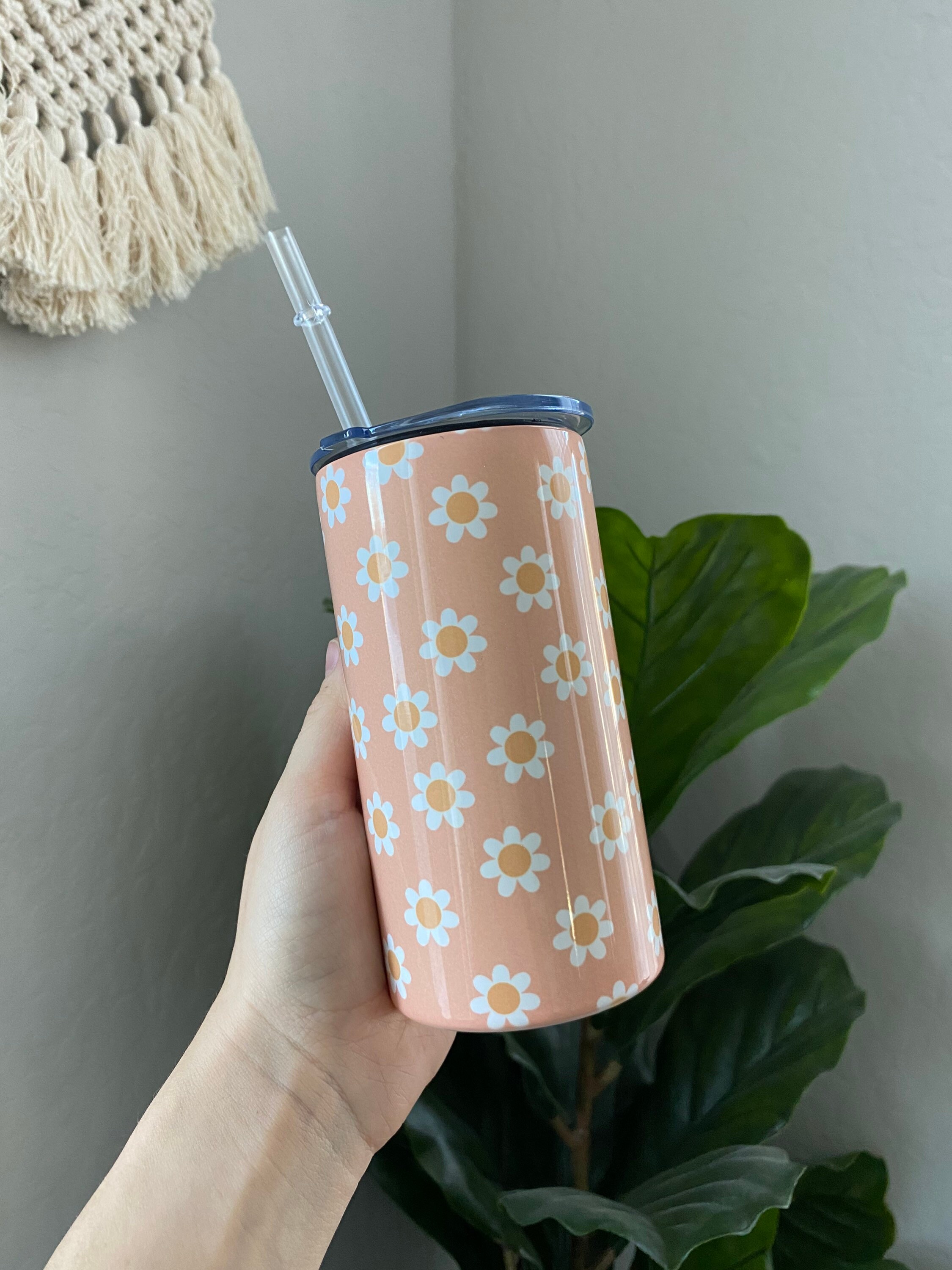 Daisy flower kids sippy cup | kids cup with straw | toddler cup | gifts for kids | baby shower gifts