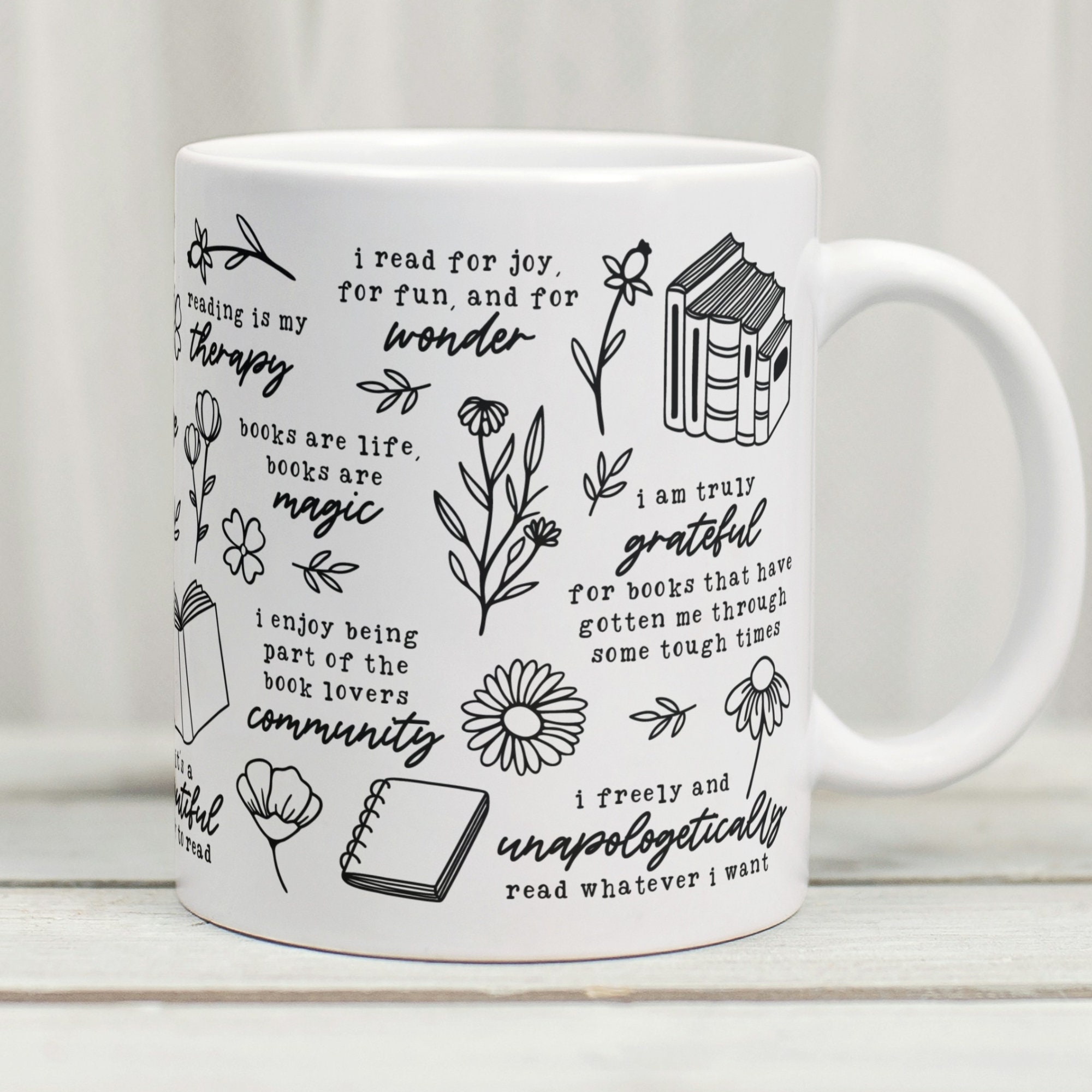 Personalised Book Mug, Book Mug, Bookish Gift, Reading Mug, Book Merch, Custom Book Mug, Bookworm, Booktok, Gift For Book Lovers, TBR List