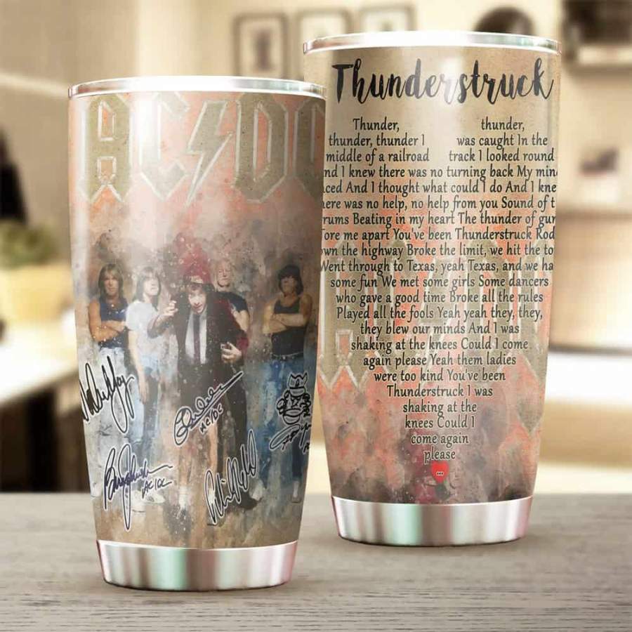 Ac/dc Band 01 Stainless Steel Tumbler 20 Oz, Ac/dc Band 01 Stainless Steel Mug Music