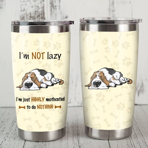 Basset Hound Dog Steel Tumbler, Gift For Parent, Valentine Gift For Boyfriend, Gift Ideas For Wife, 60Th Birthday Ideas, Mother’S Day Ideas