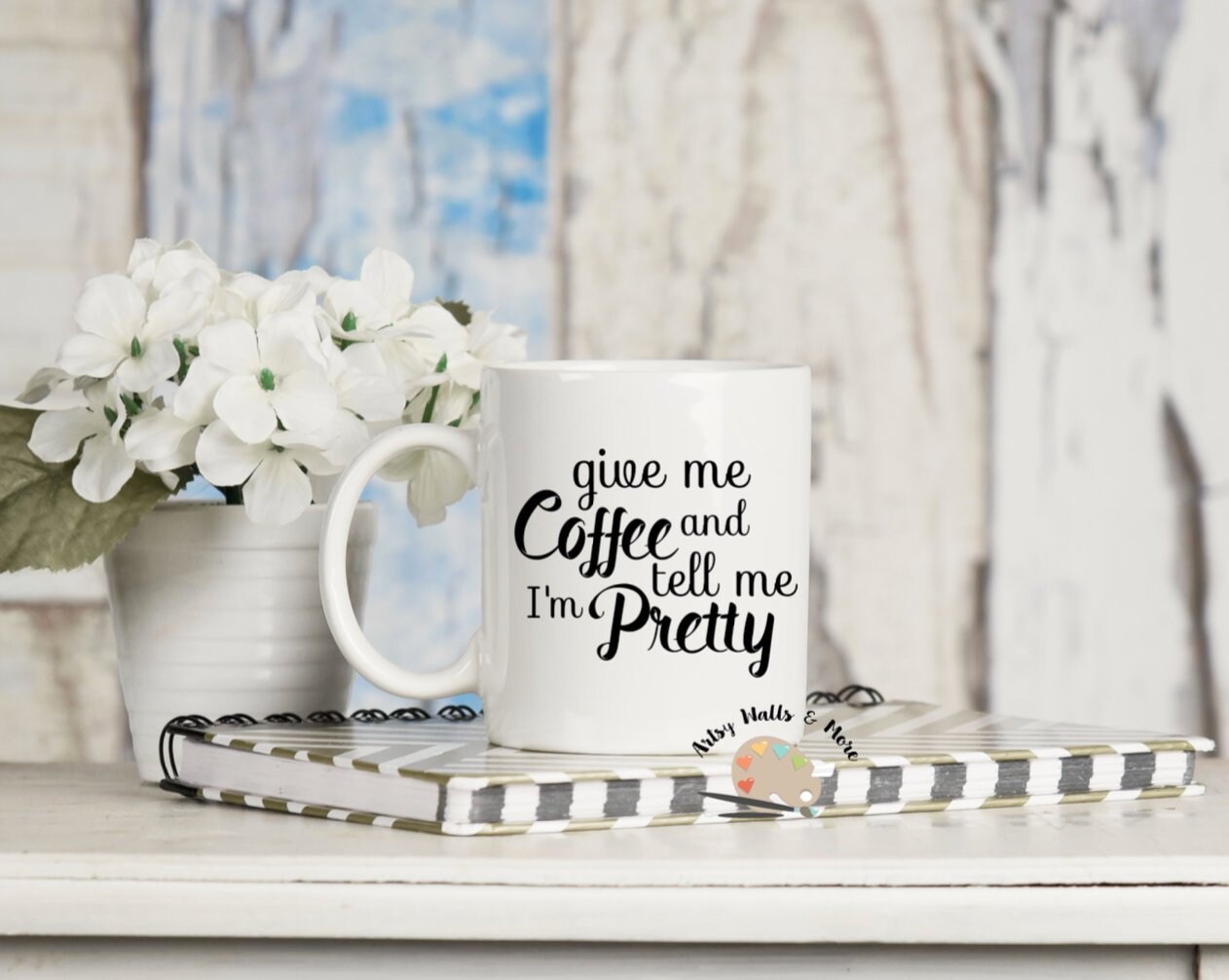 Give me Coffee and tell me I’m pretty coffee cup mug, funny coffee cup, Wife gift coffee cup, Wife gift coffee cup, Wife mom birthday gift