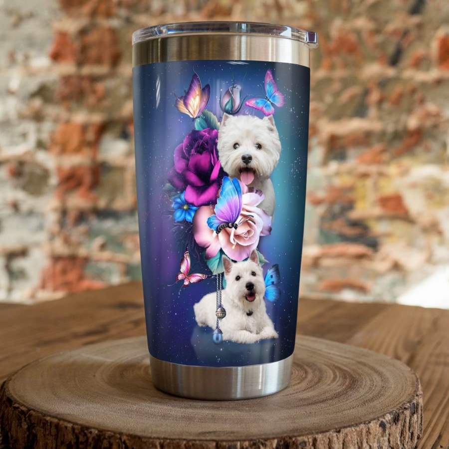 Westie Dog Steel Tumbler MR1304 71O43