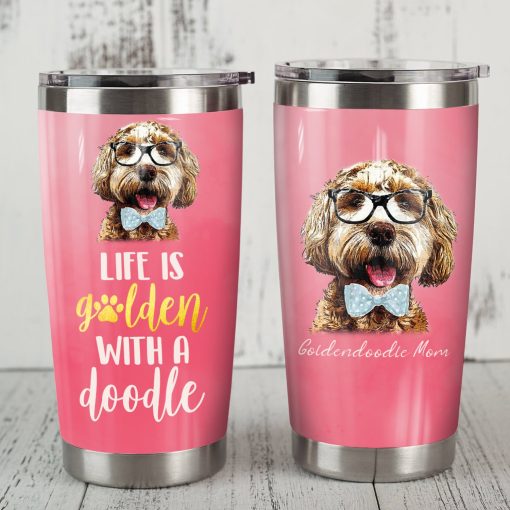 Goldendoodle Dog Steel Tumbler, Gift For Mother, Moms Mother Day Gifts, Gift For Wife, Gift For Sister, Gift Ideas For Mom, Gifts For Mom