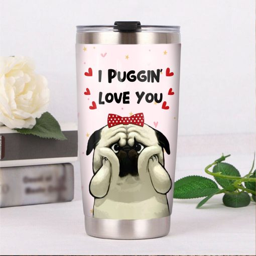 Pug Dog Steel Tumbler, Gift For Parent, Mother’S Day Gifts For Grandma, Gift Ideas For Mom, Gift For Grandparent, New Dad Gifts, Dad Day Gifts