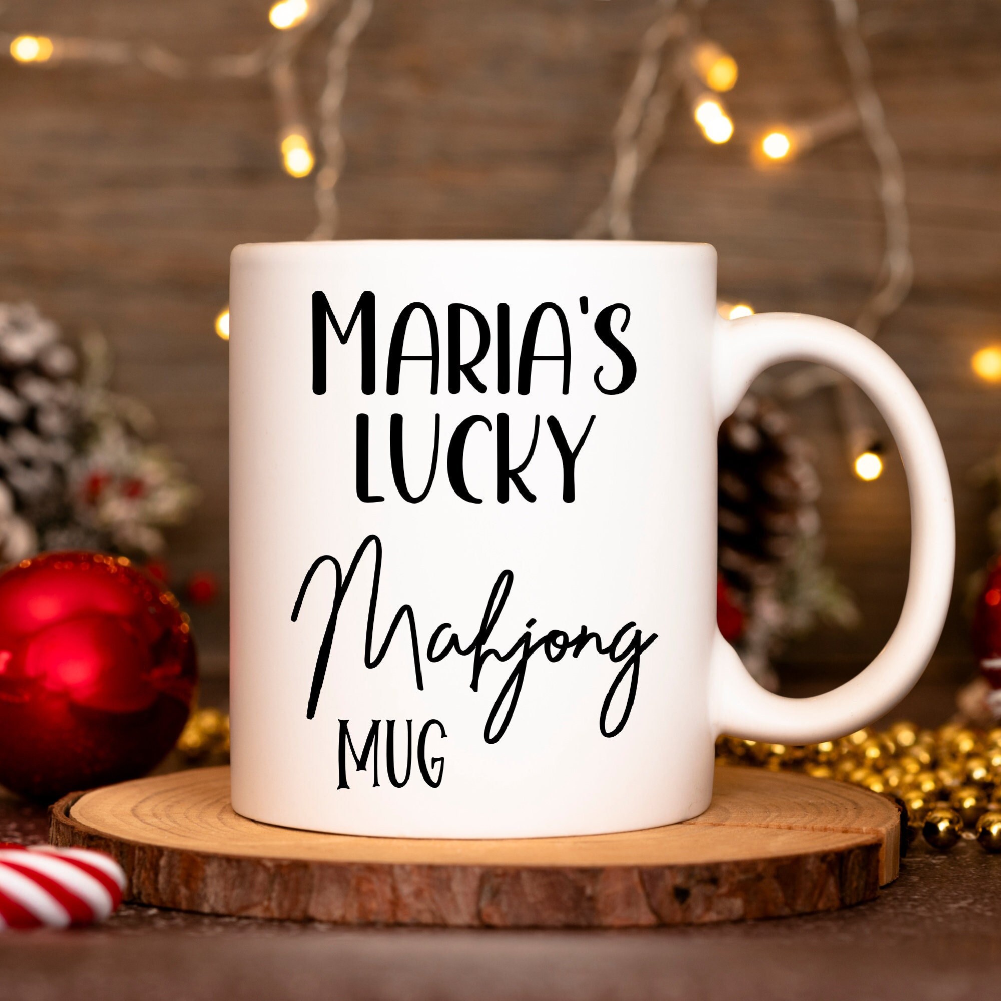 Personalized Mahjong Gifts for Mahjong Lovers, Mahjong Mug, Gift for Mahjong Players, Mahjong Supplies, Funny Mahjong Gifts