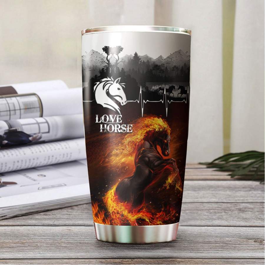 [Tumbler] Love Horse Stainless Steel-173