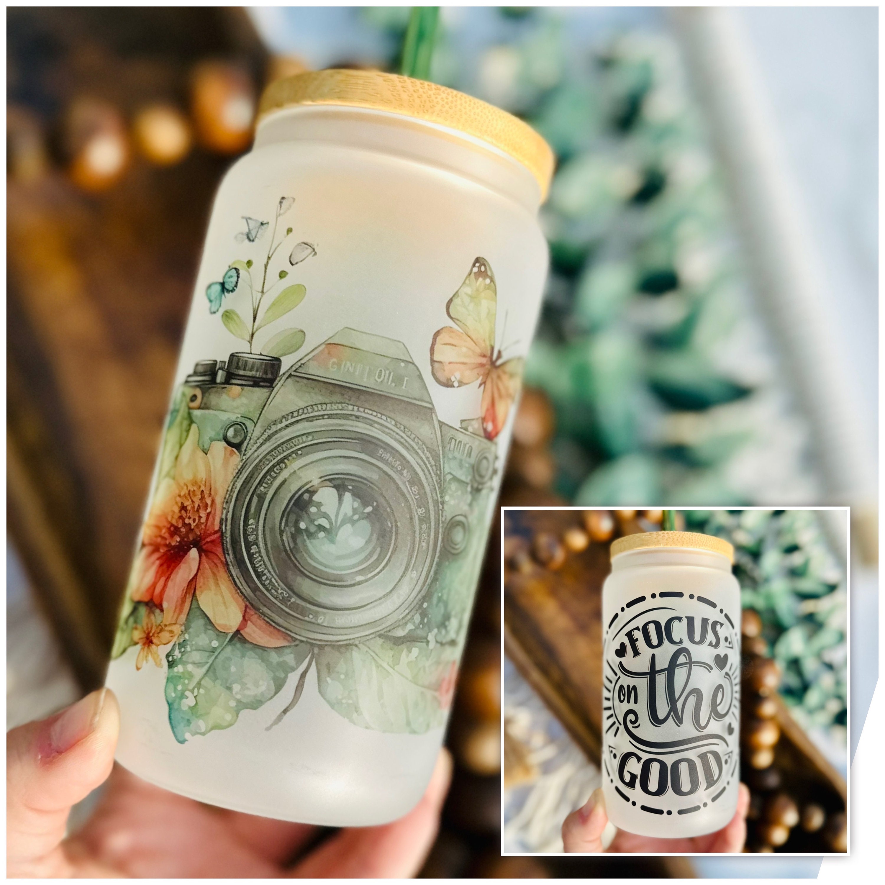 Focus on the good frosted beer can glass, sublimation glass, camera cup, bamboo lid and straw, libbey glass, coffee glass, iced coffee glass