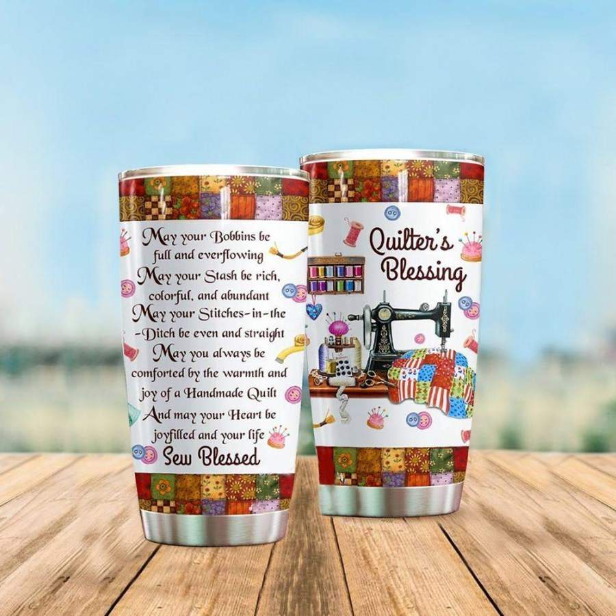 QUILTER’S BLESSING TUMBLER