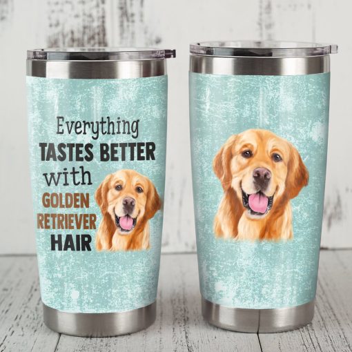 Golden Retriever Dog Steel Tumbler, Mom Christmas Gifts, Sephora Birthday Gift, Mother’S Day Gifts, Gift For Friend, Good Gifts For Mom