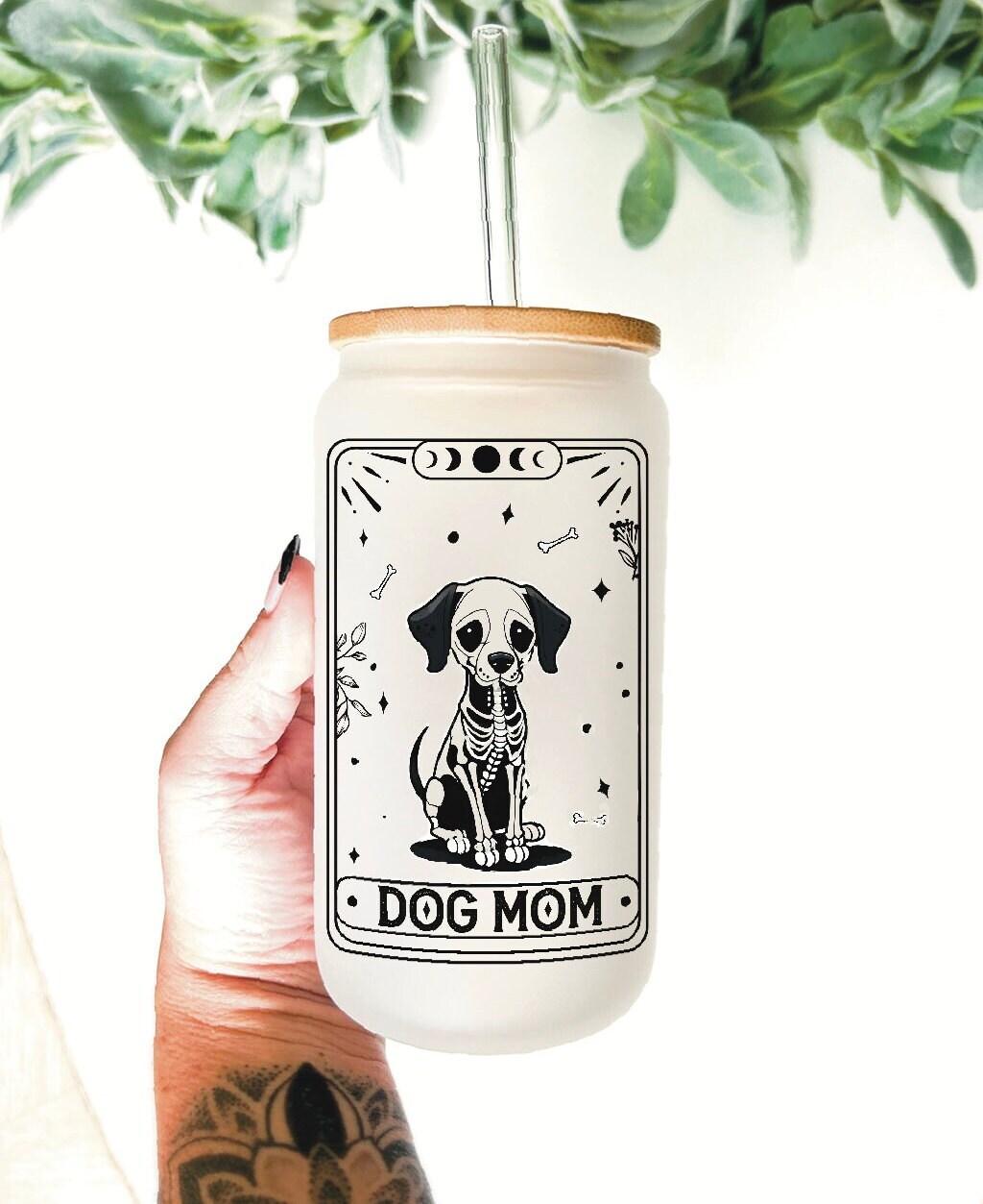 Dog Lover Tarot Card Tumbler/ Tarot Card Tumbler/ Tarot Card/Dog Lover Cup