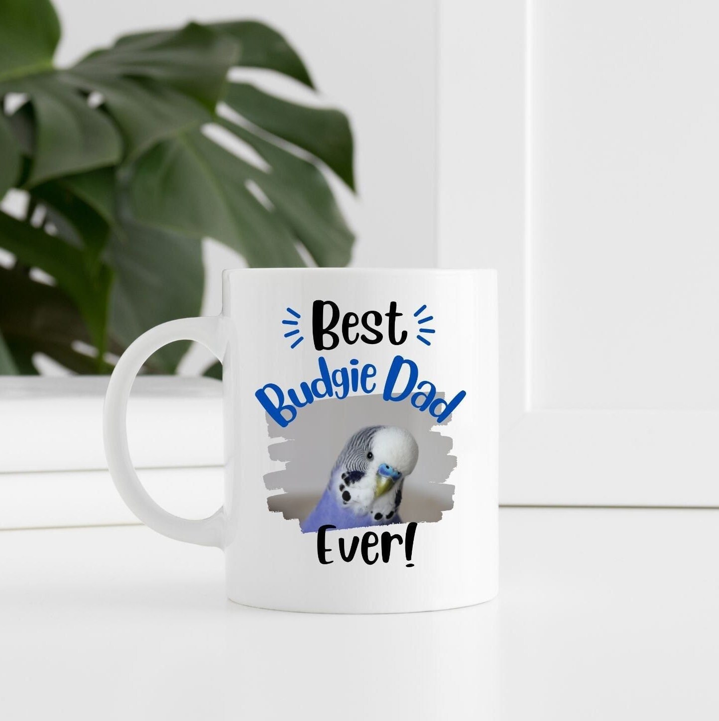 Personalised Budgie Mug, Best Budgie Dad Mug, Gift for Budgie Lovers, Budgie Dad Gifts, Gifts for him, Budgie Dad, Fun Budgie Gift, Fun Mug