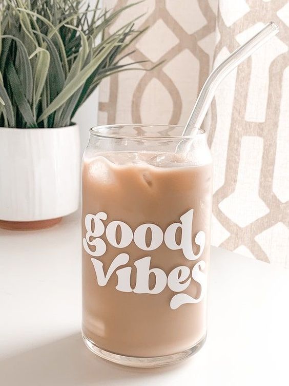 Good Vibes Glass Tumbler