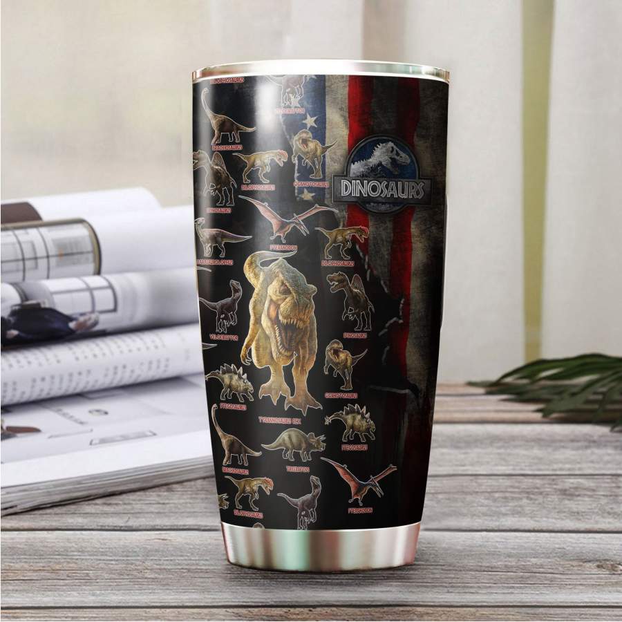 Amazing Dinosaurs Collection Art Stainless Steel Tumbler