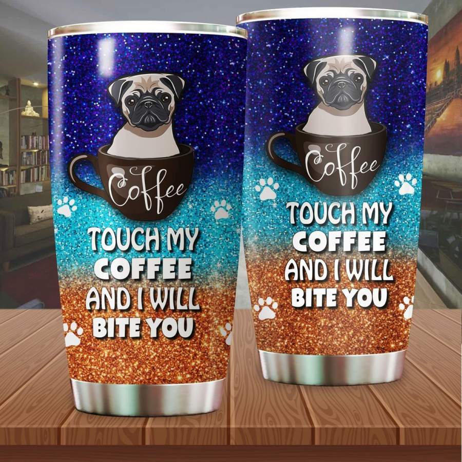 Pug Coffee Stainless Steel Insulated Tumbler Cups