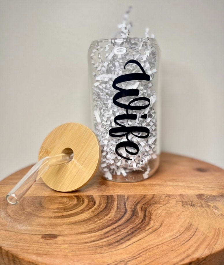 Wife Libbey Glass | Engagement glass cup | Iced Coffee Libbey Glass Can |  | Engagement Gift | Gift For Bride | Bridal Shower Gift