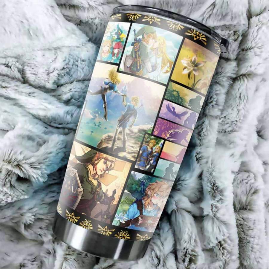 The Legend of Zelda Stainless Steel Tumbler 20 Oz, The Legend of Zelda Stainless Steel Mug Cartoon