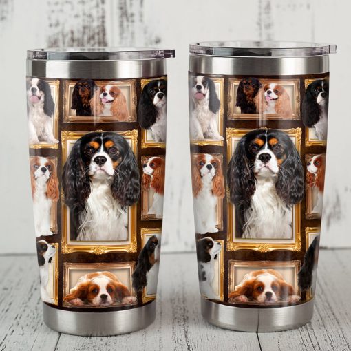 Cavalier King Charles Spaniel Dog Steel Tumbler, Gift Ideas For Mom, Birthday Gifts For Men, Gift For Wife, Gift For Grandparent, Father’S Day Gifts