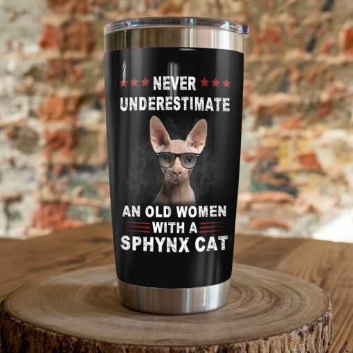 Sphynx Cat Steel Tumbler, Gifts For Dad, Gifts For Dad From Daughter, Gift For Grandparent, Gift For Husband, Best Gifts For Mom, Mother’S Day Gifts