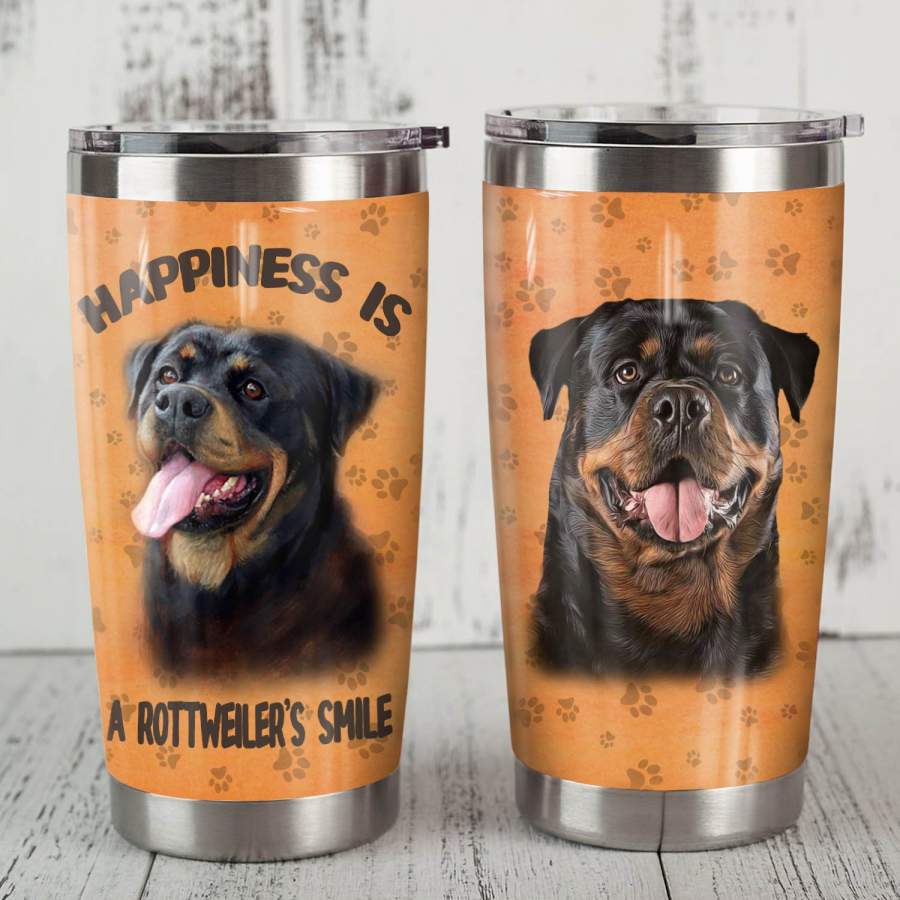 Rottweiler Dog Steel Tumbler MR1101 71O52