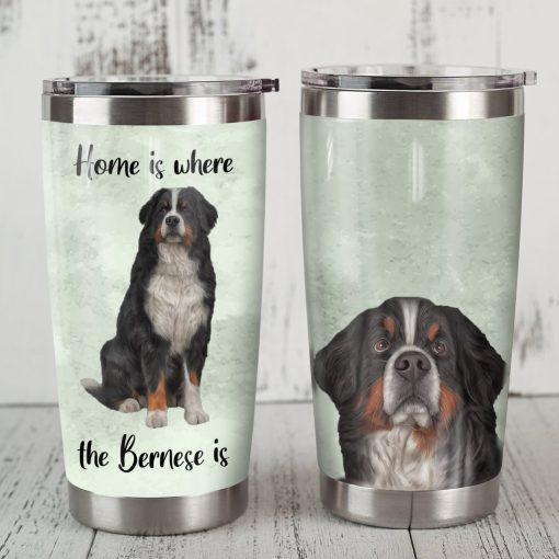 Bernese Mountain Dog Steel Tumbler, Gift For Parent, Christmas Gifts For Grandma, Father’S Day Gifts, Gift For Brother, 60Th Birthday Ideas