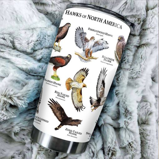 Hawks Of The World Stainless Steel Tumbler, Gift Ideas For Dad, 50Th Birthday Gift Ideas, Gifts For Grandma, Gift For Parent, Gift Ideas For Mom