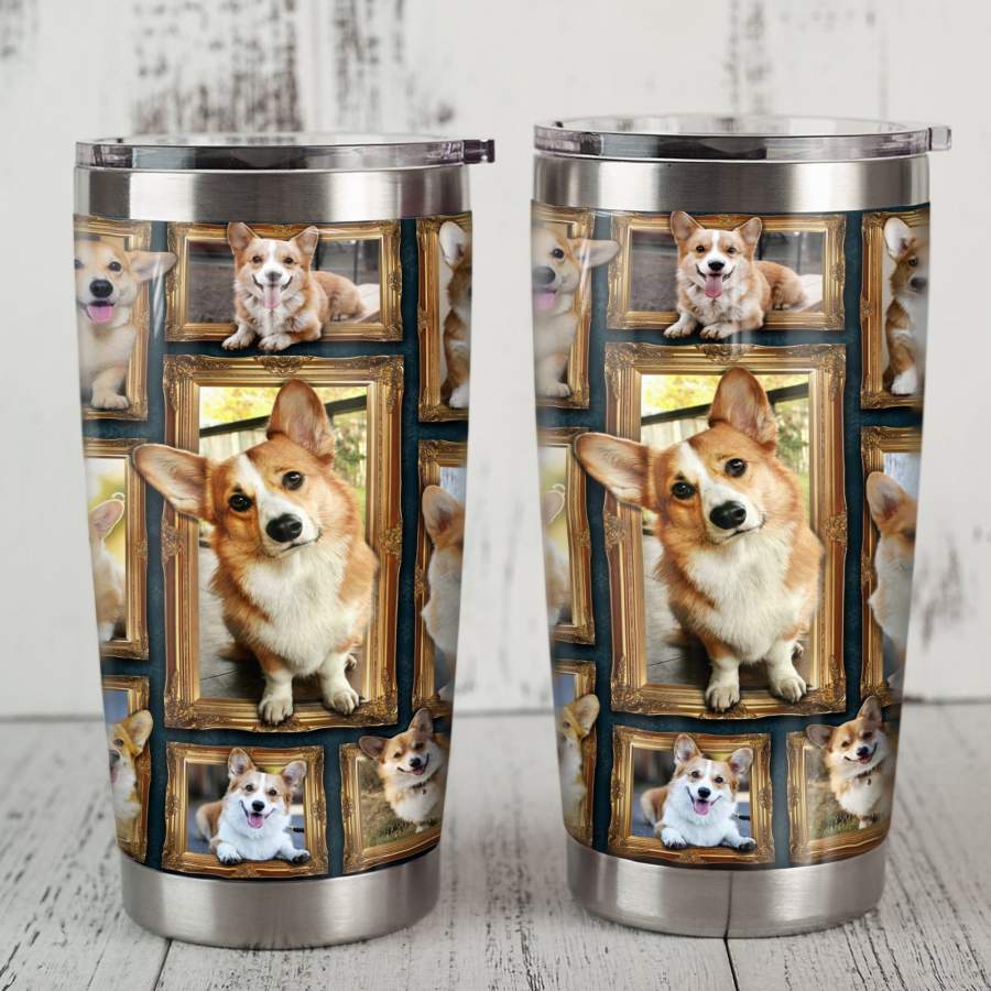 Corgi Dog Steel Tumbler JR1803 87O60