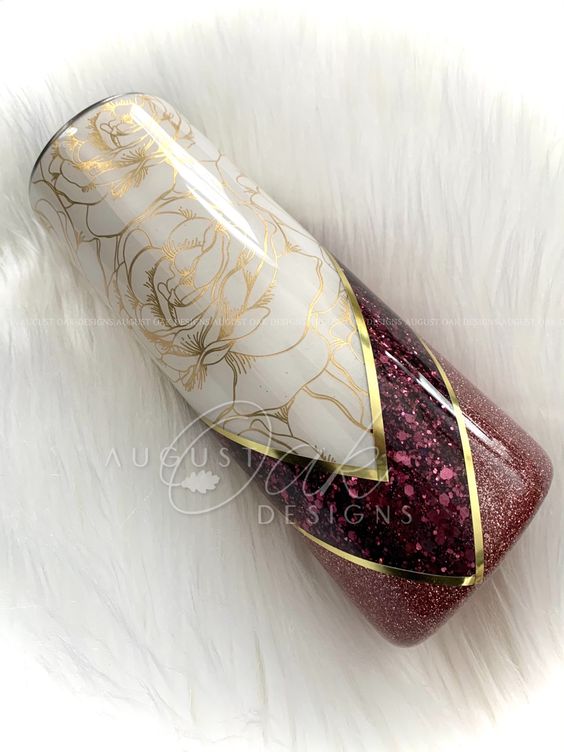 Glitter Rose Gold Tumbler