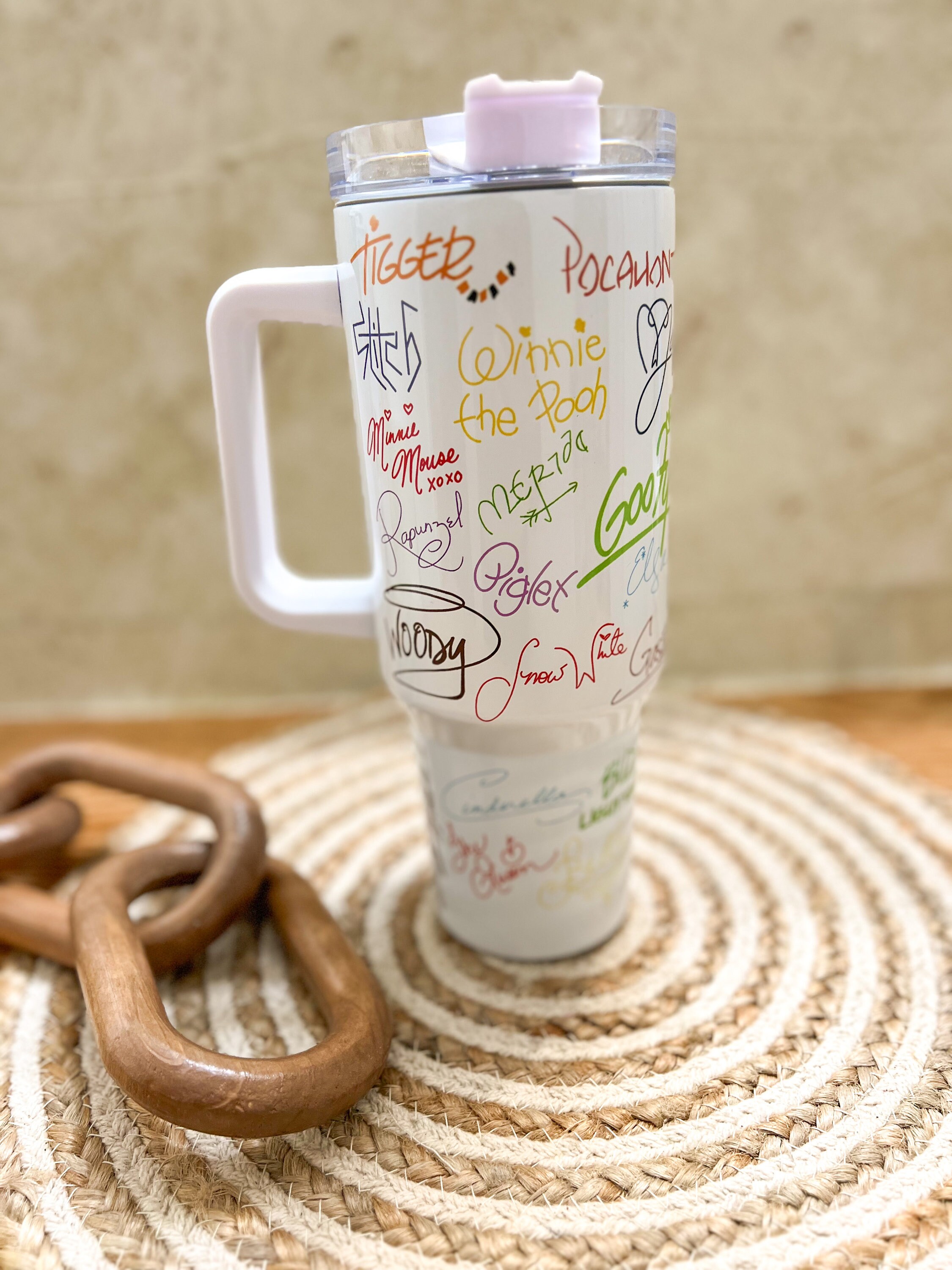 Signatures| Character signatures| Magic Park signatures|  Magic park 40 oz tumbler | travel mug |