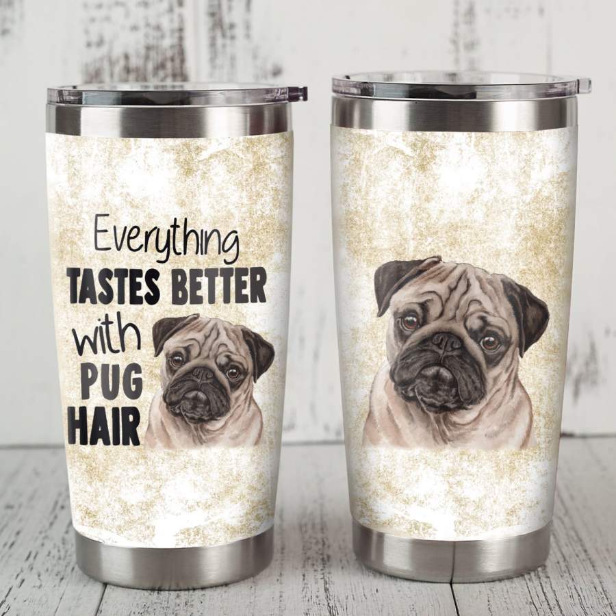 Pug Dog Steel Tumbler JR3006 81O34