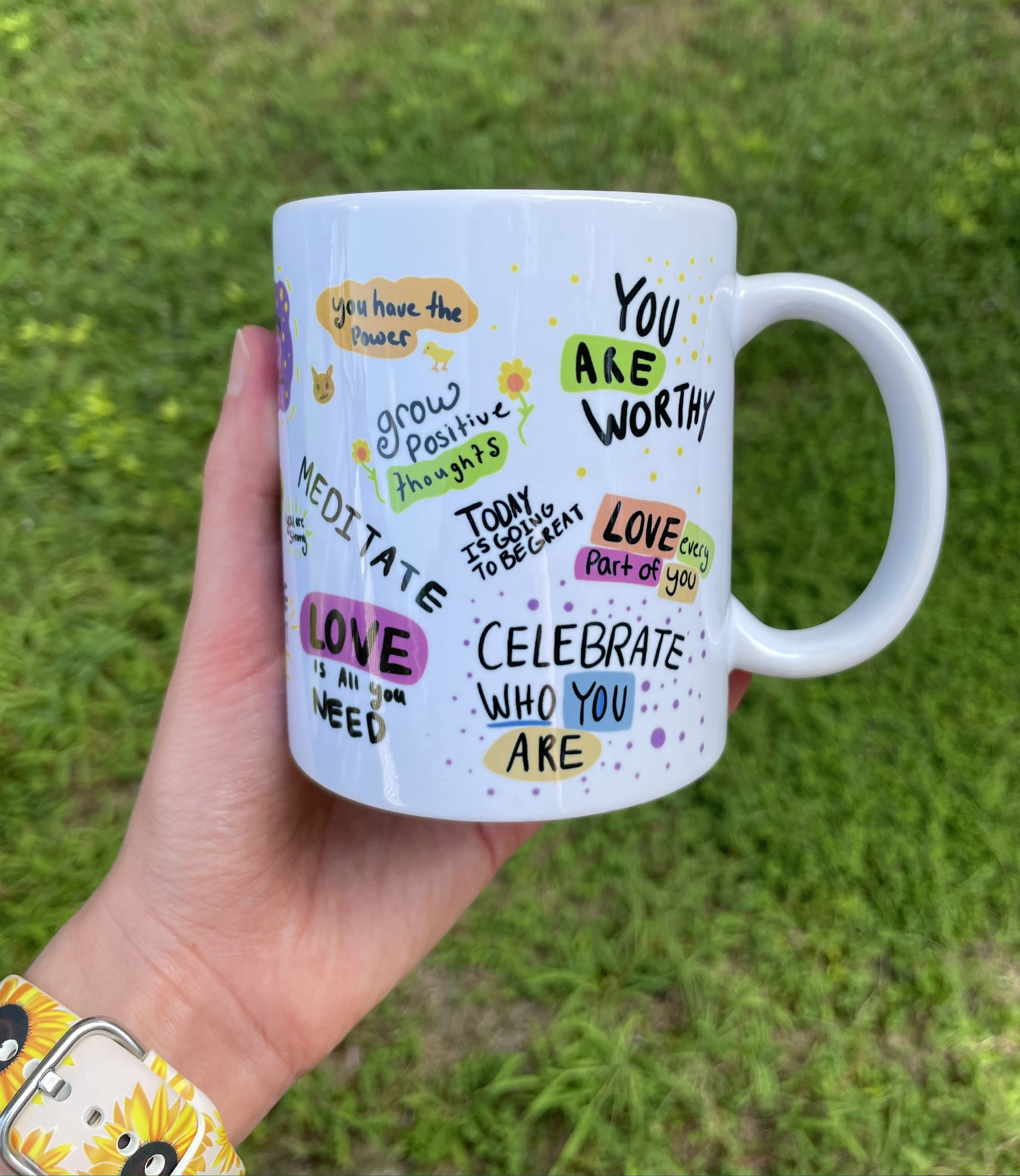 Affirmations Mug, Positive Quote Mug, Mental health Mug, Manifest Mug, Law Of Attraction, Mug For Therapist, Mug For Counselor, Self Love