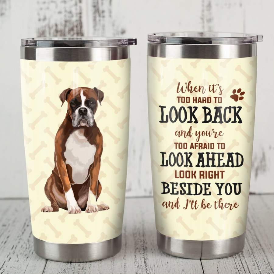 Boxer Dog Steel Tumbler MR1205 69O51