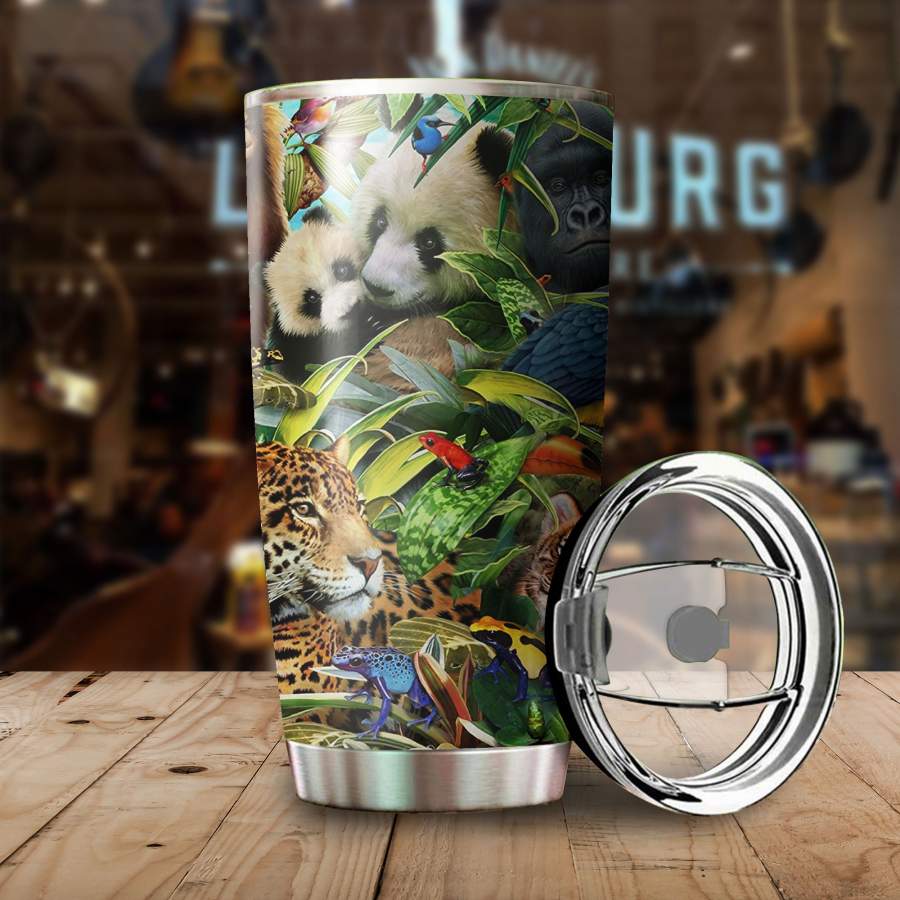 Beautiful Forest Friends Stainless Steel Tumbler