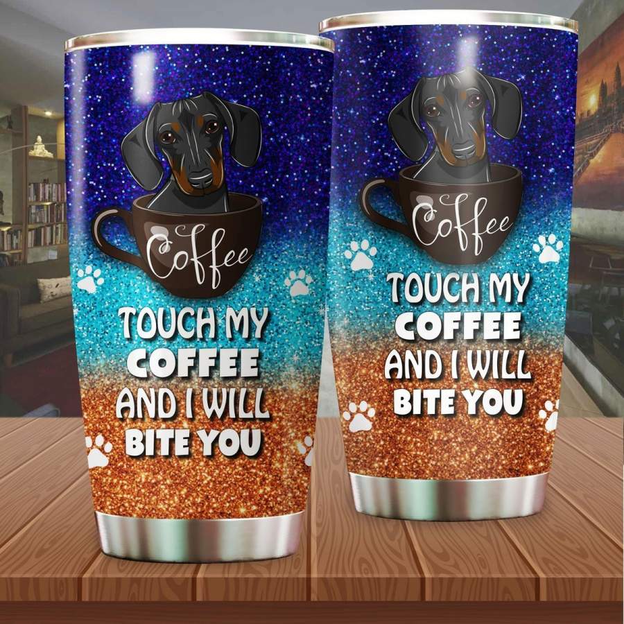 Dachshund Coffee Stainless Steel Insulated Tumbler Cups