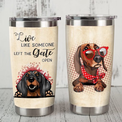 Dachshund Dog Steel Tumbler, Gift For Best Friend, Gift Ideas For Sister, Gift For Wife, Gift Ideas For Mom, Gift For Parent, Good Gifts For Mom