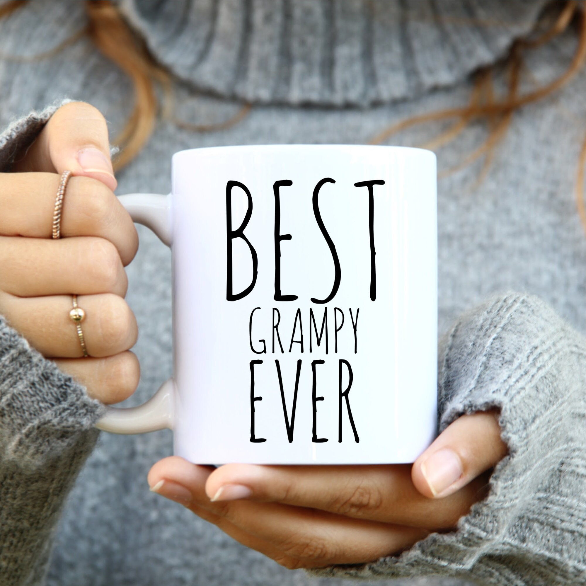 Best Grampy Ever Mug for Grandfather Pregnancy Reveal Father’s Day or Christmas Present Grandparent Mug Grampy Birthday Baby Shower